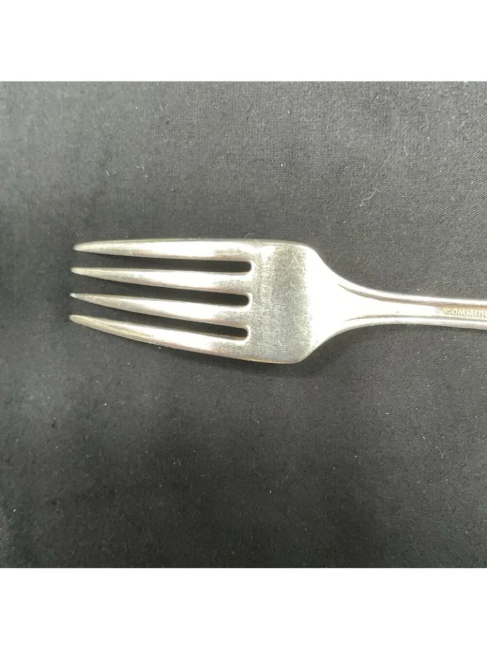 Lot of 12 Community Plate Silverplate Salad Forks Monogram H Vintage Flatware